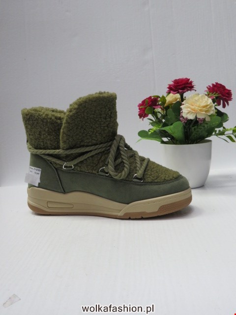 Botki Damskie 21-Q103 GREEN 36-41 1