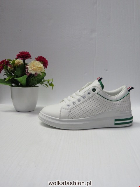 Sportowe Damskie BO-167 WHITE/GREEN 36-41