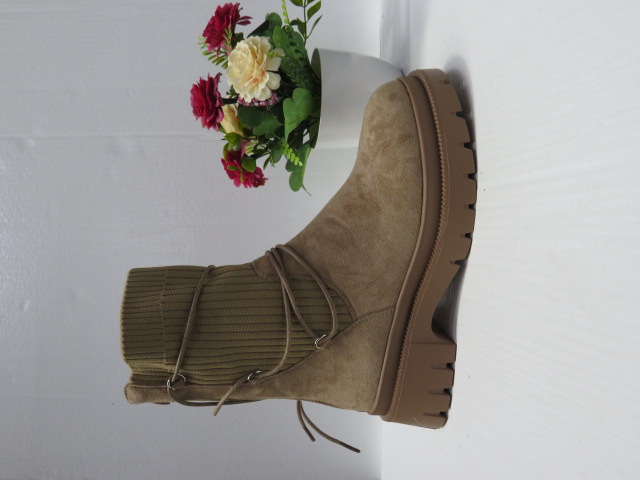 Botki Damskie 5763 KHAKI 36-41