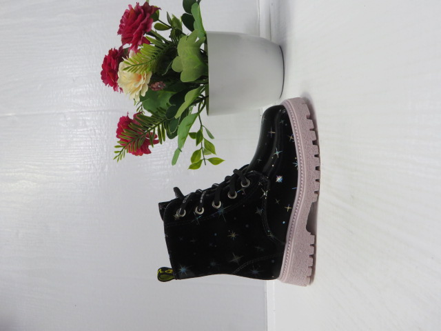 Botki Dziecięce HA370 BLACK/PINK 21-26