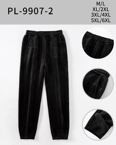 Spodnie welursowe damskie PL-9907-2 Mix kolor M-2XL 1