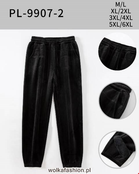 Spodnie welursowe damskie PL-9907-2 Mix kolor M-2XL