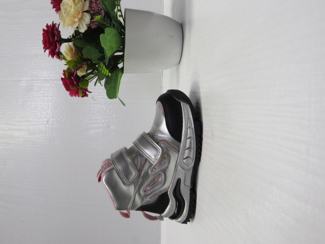 Botki Dziecięce H316 SILVER/PINK 21-26