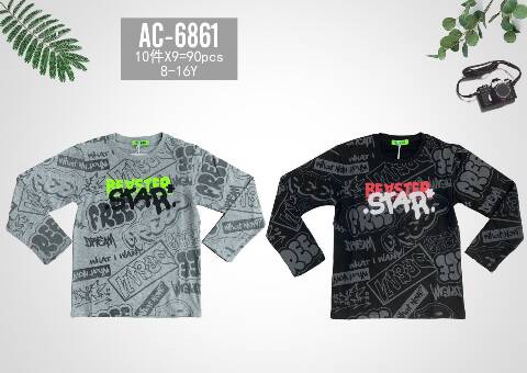 Bluzka chłopięce AC-6861 Mix kolor 8-16 1