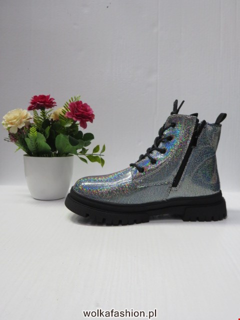 Botki Dziecięce A196 SILVER 31-36 1