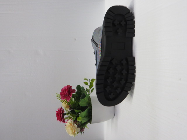 Botki Dziecięce A196 SILVER 31-36 2