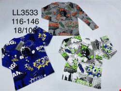 Bluzka chłopięce LL3533 Mix kolor 116-146