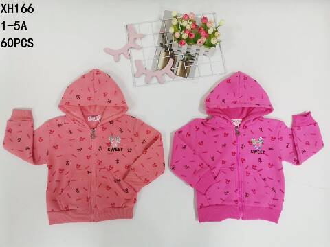 Bluza dziewczęca XH166 Mix kolor 1-5