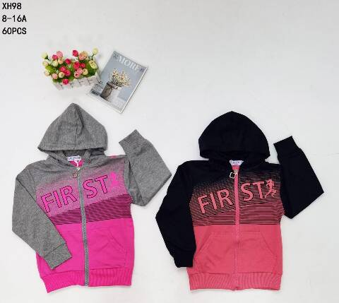 Bluza dziewczęca XH98 Mix kolor 8-16 1