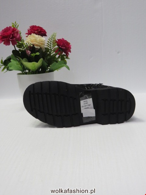 Botki Dziecięce A195 BLACK 25-30 2