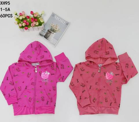 Bluza dziewczęca XH95 Mix kolor 1-5