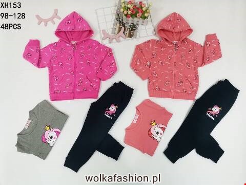 Komplet dziewczęca XH153 Mix kolor 98-128