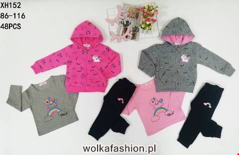 Komplet dziewczęca XH152 Mix kolor 86-116