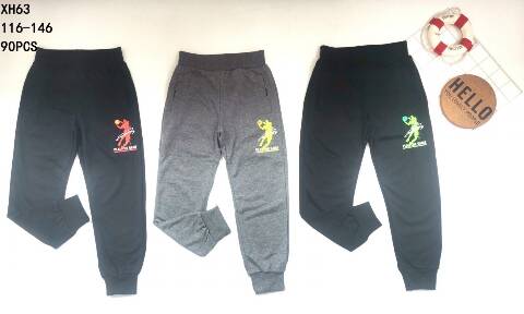 Spodnie dersowe  chłopięce XH63 Mix kolor 116-146