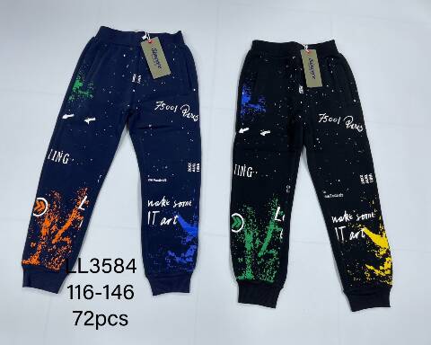 Spodnie dersowe  chłopięce LL3584 Mix kolor 116-146 1