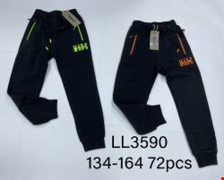 Spodnie dersowe  chłopięce LL3590 Mix kolor 134-164