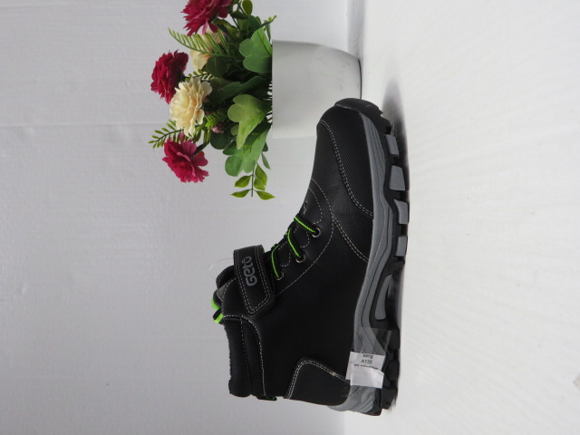 Botki Dziecięce A135 BLACK/GREEN 32-37