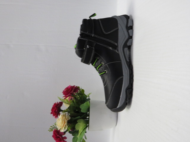 Botki Dziecięce A135 BLACK/GREEN 32-37 1