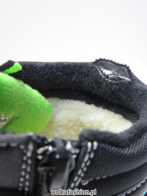 Botki Dziecięce A135 BLACK/GREEN 32-37 3