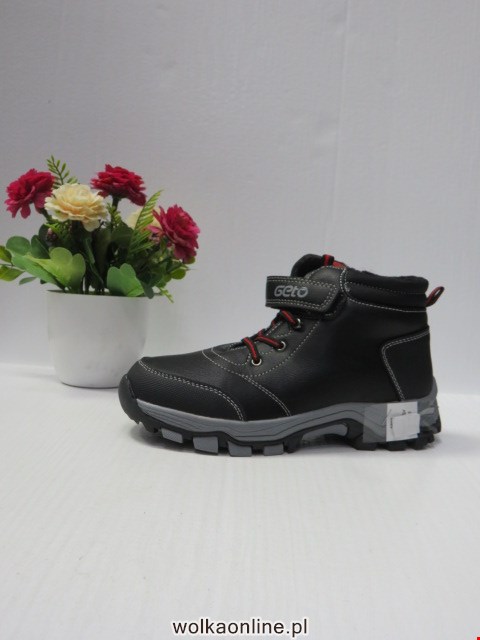 Botki Dziecięce A135 BLACK/RED 32-37