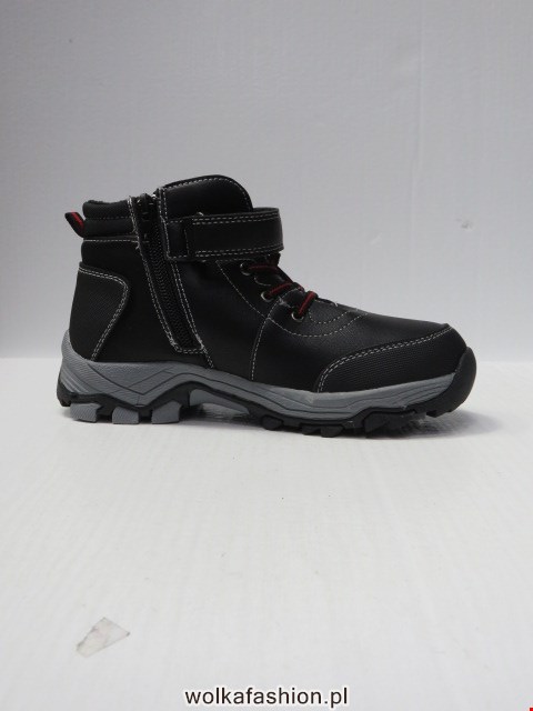 Botki Dziecięce A135 BLACK/RED 32-37 1