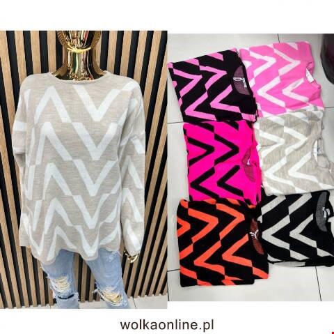 Sweter damskie 9639 Mix kolor Standard (Towar Tureckie)