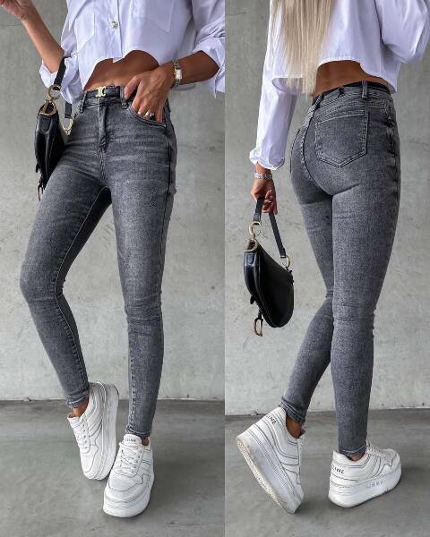 Jeansy damskie 9663 1 kolor XS-XL 1