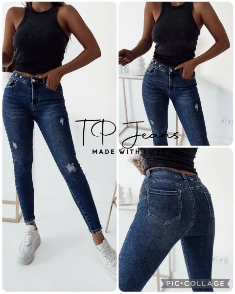 Jeansy damskie 9665 1 kolor XS-XL 1