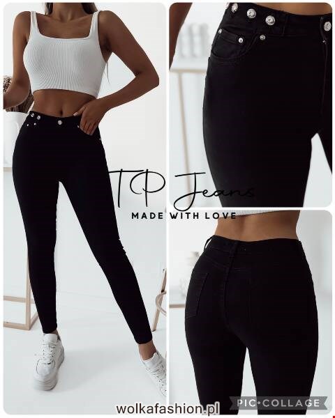 Jeansy damskie 9669 1 kolor XS-XL