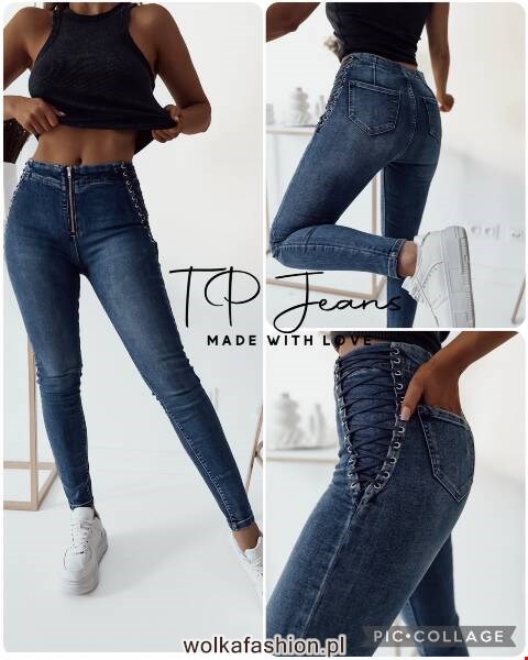 Jeansy damskie 9671 1 kolor XS-XL