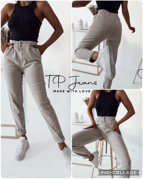 Jeansy damskie 9673 1 kolor XS-XL