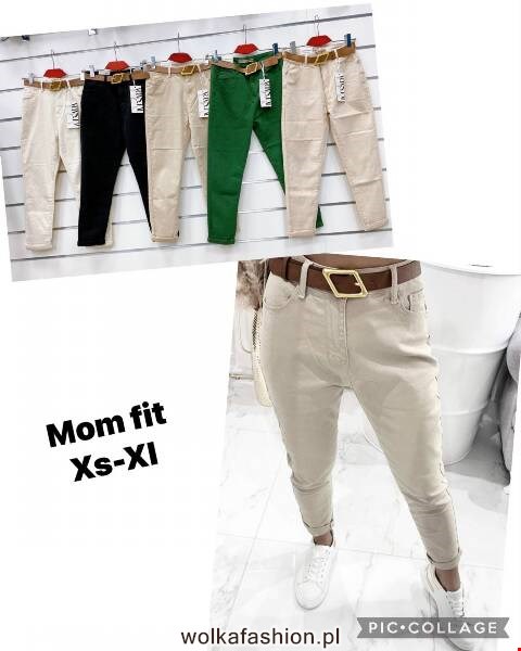 Jeansy damskie 9674 1 kolor XS-XL