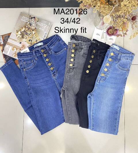 Jeansy damskie MA20126 1 kolor XS-XL 1