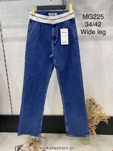Jeansy damskie MG225 1 kolor XS-XL