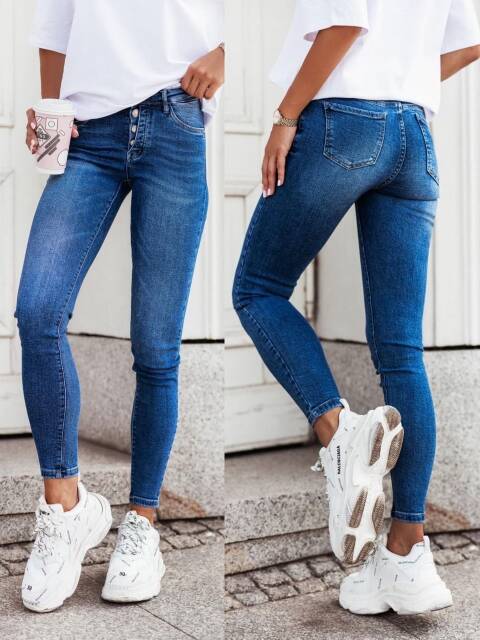 Jeansy damskie 9681 1 kolor XS-XL
