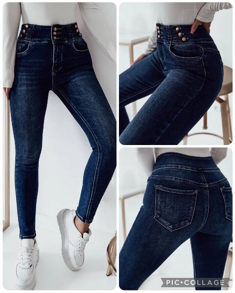 Jeansy damskie 9684 1 kolor XS-XL 1