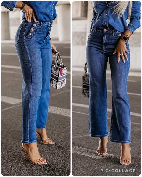Jeansy damskie 9687 1 kolor XS-XL 1