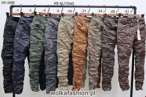 Jeansy damskie HS-5888 1 kolor XS-XL