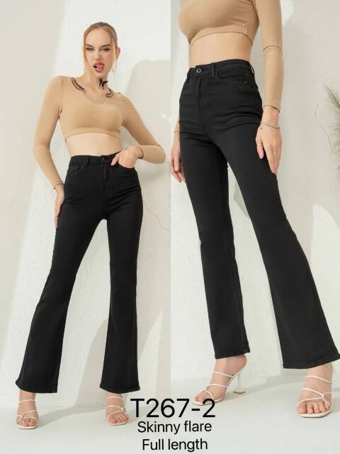 Jeansy damskie  T267-2 1 kolor XS-XL