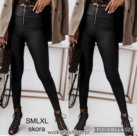 Spodnie  skórzane damskie  9707 1 kolor S-XL 1