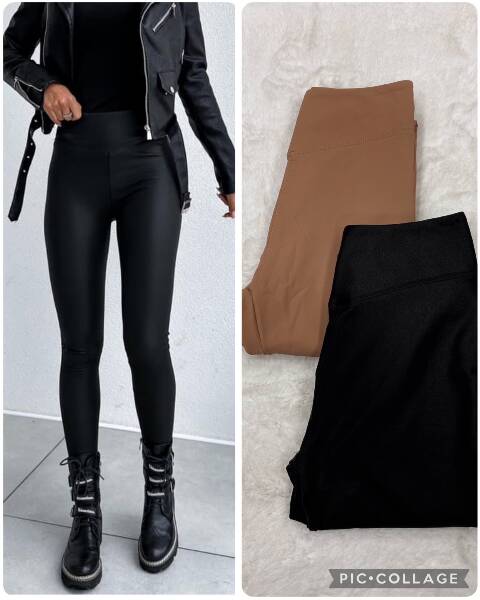 Spodnie  skórzane damskie  9718 1 kolor S-XL 1