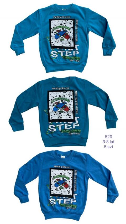 Bluza chłopięca 520 1 kolor 3-8 (Towar Tureckie) 1