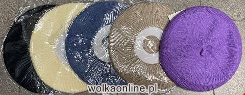 Beret damskie zimowa 9876 Mix kolor Standard