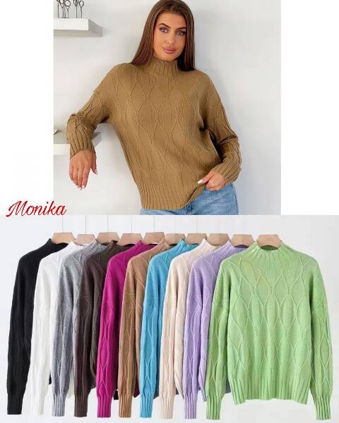 Sweter damskie 9905 Mix kolor Standard (Towar Włoskie) 1