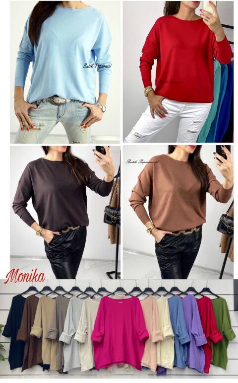 Sweter damskie 9907 Mix kolor Standard (Towar Włoskie)