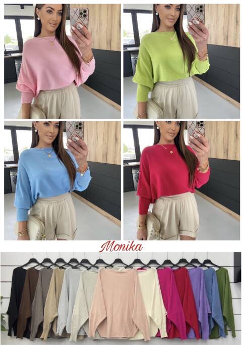 Sweter damskie 9908 Mix kolor Standard (Towar Włoskie) 1