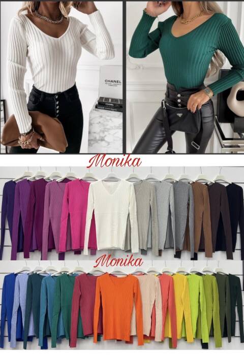 Sweter damskie 9914 Mix kolor Standard (Towar Włoskie) 1