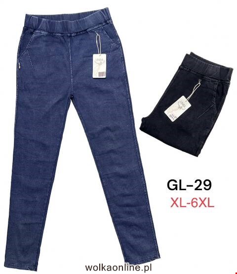 Jeansy damskie GL-29 Mix kolor XL-6XL