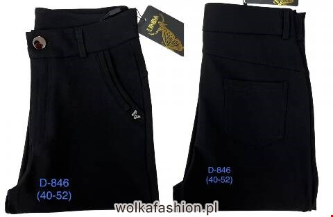 Spodnie damskie D846 1 kolor 40-52