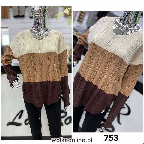 Sweter damskie 753 Mix kolor XL/2XL-2XL/3XL